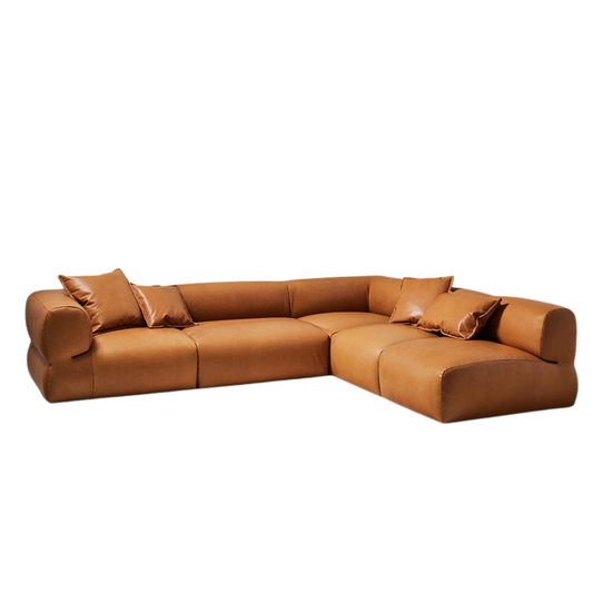 Luxury leather corner sofa