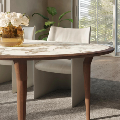 Oval dining table